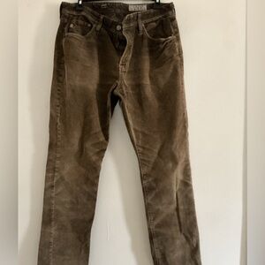 Ag Adriano Goldschmied Men's Corduroy Pants in Brown